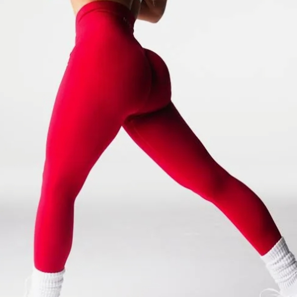 NVGTN Candy Apple Red Leggings.